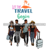Couples Vacation Getaway Friends Paradisiacal Island Adventure White Background SVG JPG PNG Vector Clipart Cricut Silhouette Cut Cutting
