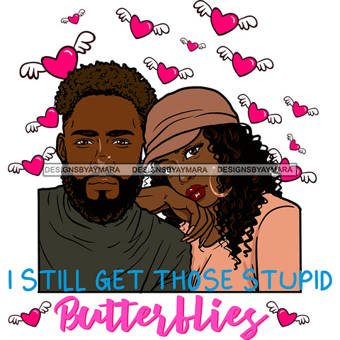 Valentine's Day Black Beautiful Couple Relationship Goals Soulmate Boyfriend Girlfriend Wife Husband African Ethnicity Love Happiness Woman Man SVG Cutting Files For Silhouette Cricut and More!