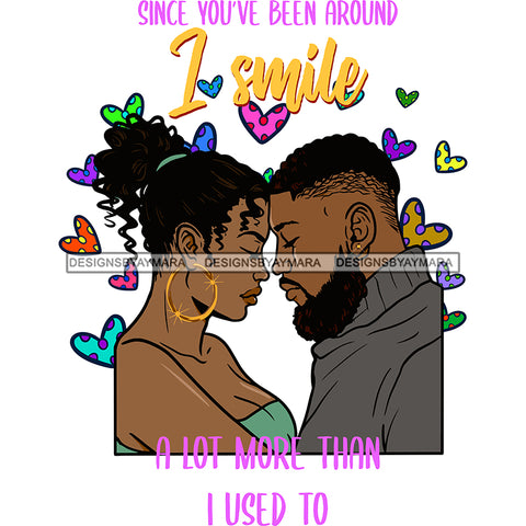 Valentine's Day Black Beautiful Couple Relationship Goals Soulmate Boyfriend Girlfriend Wife Husband African Ethnicity Love Happiness Woman Man SVG Cutting Files For Silhouette Cricut and More!