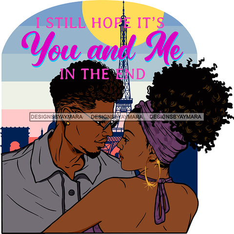 Valentine's Day Black Beautiful Couple Relationship Goals Soulmate Boyfriend Girlfriend Wife Husband African Ethnicity Love Happiness Woman Man SVG Cutting Files For Silhouette Cricut and More!