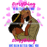 Valentine's Day Black Beautiful Couple Relationship Goals Soulmate Boyfriend Girlfriend Wife Husband African Ethnicity Love Happiness Woman Man SVG Cutting Files For Silhouette Cricut and More!