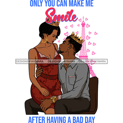 Valentine's Day Black Beautiful Couple Relationship Goals Soulmate Boyfriend Girlfriend Wife Husband African Ethnicity Love Happiness Woman Man SVG Cutting Files For Silhouette Cricut and More!