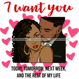 Valentine's Day Black Beautiful Couple Relationship Goals Soulmate Boyfriend Girlfriend Wife Husband African Ethnicity Love Happiness Woman Man SVG Cutting Files For Silhouette Cricut and More!