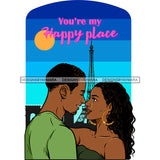 Valentine's Day Black Beautiful Couple Relationship Goals Soulmate Boyfriend Girlfriend Wife Husband African Ethnicity Love Happiness Woman Man SVG Cutting Files For Silhouette Cricut and More!