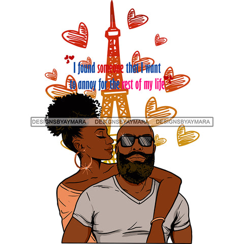 Valentine's Day Black Beautiful Couple Relationship Goals Soulmate Boyfriend Girlfriend Wife Husband African Ethnicity Love Happiness Woman Man SVG Cutting Files For Silhouette Cricut and More!