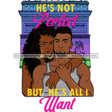 Valentine's Day Black Beautiful Couple Relationship Goals Soulmate Boyfriend Girlfriend Wife Husband African Ethnicity Love Happiness Woman Man SVG Cutting Files For Silhouette Cricut and More!