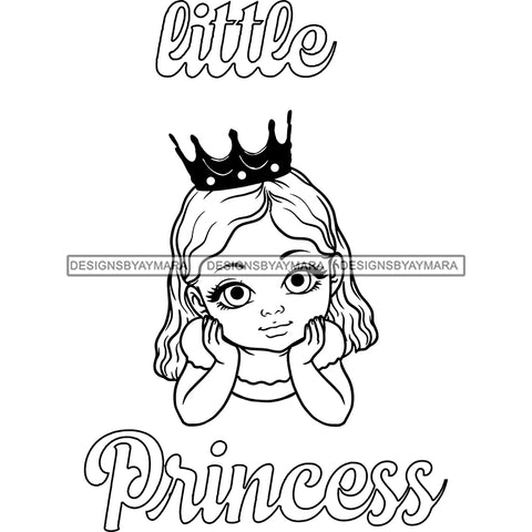 Adorable Baby Girl Little Princess Child Kids Children Infant Toddler Innocent Love Cute Childhood Happy Joy Smile SVG JPG PNG Vector Clipart Cricut Silhouette Cut Cutting