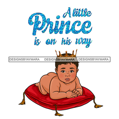 A Little Prince Baby Boy   JPG PNG  Clipart Cricut Silhouette Cut Cutting