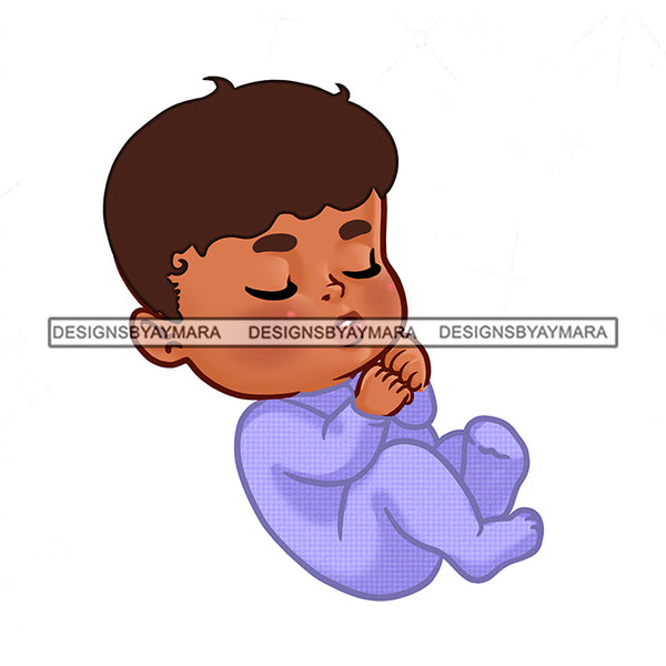 Baby Boy In Blue Sleeping  JPG PNG  Clipart Cricut Silhouette Cut Cutting