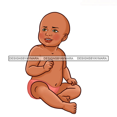 Cute Baby In Pink  JPG PNG  Clipart Cricut Silhouette Cut Cutting