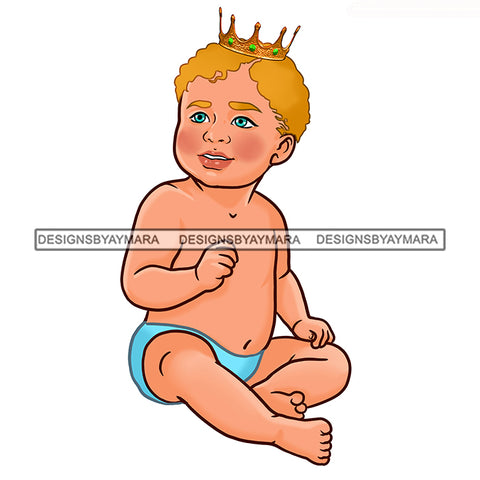 Cute Caucasian  Baby Boy In Blue  JPG PNG  Clipart Cricut Silhouette Cut Cutting