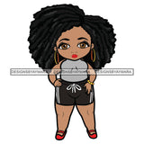 BBW Curvy Voluminous Afro Lili Thick Beautiful Woman Fashion Model Classy Glamour Swag SVG JPG PNG Vector Clipart Cricut Silhouette Cut Cutting