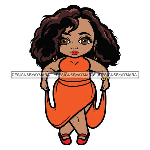 BBW Curvy Voluminous Afro Lili Thick Beautiful Woman Fashion Model Classy Glamour Swag SVG JPG PNG Vector Clipart Cricut Silhouette Cut Cutting