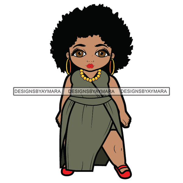 BBW Curvy Voluminous Afro Lili Thick Beautiful Woman Fashion Model Classy Glamour Swag SVG JPG PNG Vector Clipart Cricut Silhouette Cut Cutting