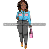 Afro Lola Classy Fashion Lady Glamour Businesswoman .SVG Cutting Files For Silhouette Cricut and More!