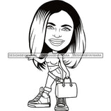 Cute Afro Lola Boss Lady Summer Fashion Dope Diva Glamour .SVG Cutting