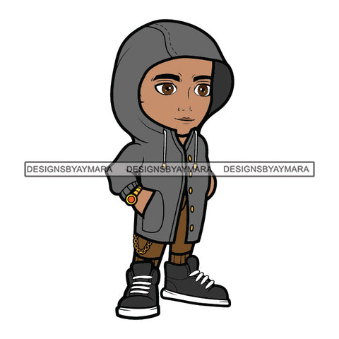 Cute Boy Hoodie Fashionista Swag Sneakers Cool Jogging Pants Hipster Street NY Fashion Flow SVG JPG PNG Vector Clipart Cricut Silhouette Cut Cutting