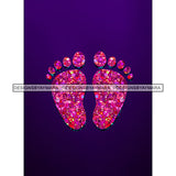 Pink  Baby Feet Dripping   JPG PNG  Clipart Cricut Silhouette Cut Cutting