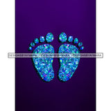 Blue Baby Feet Dripping   JPG PNG  Clipart Cricut Silhouette Cut Cutting