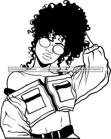 Afro Goddess Brow Goddess Melanin Popping SVG Cutting Files Silhouette Cricut and More!