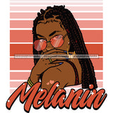 Melanin Woman With Locs Dreads  SVG JPG PNG Vector Clipart Cricut Silhouette Cut Cutting