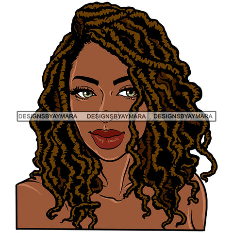 Woman Dreadlocks Locs Dreads Hairstyle Sisterlocks Melanin Nubian Black Girl Magic SVG JPG PNG Vector Clipart Cricut Silhouette Cut Cutting