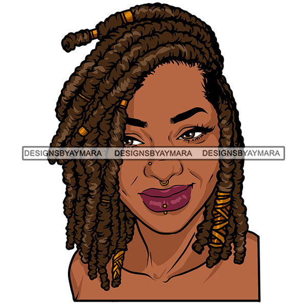 Woman Dreadlocks Locs Dreads Hairstyle Sisterlocks Melanin Nubian Black Girl Magic SVG JPG PNG Vector Clipart Cricut Silhouette Cut Cutting