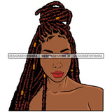 Melanin Nubian Hairstyle Black Girl Magic SVG JPG PNG Vector Clipart Cricut Silhouette Cut Cutting