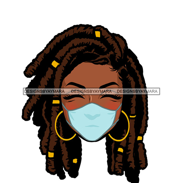 Black Woman Head In A Mask Locs Sister Locs  JPG  PNG Clipart Cricut Silhouette Cut Cutting