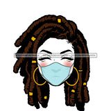 Transparent Black Woman Head In A Mask Locs Sister Locs  JPG  PNG Clipart Cricut Silhouette Cut Cutting