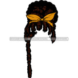 Faceless Black Woman With Locs In A Bun Headwrap JPG  PNG Clipart Cricut Silhouette Cut Cutting