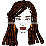 Beautiful Black Woman With Locs Sister Locs JPG  PNG Clipart Cricut Silhouette Cut Cutting