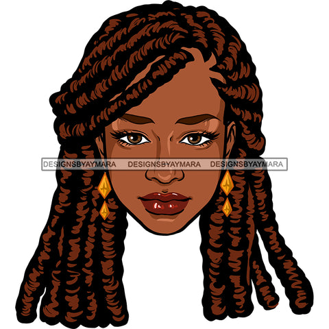 Beautiful Black Woman Sister Locs In Color JPG  PNG Clipart Cricut Silhouette Cut Cutting