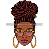 Beautiful Black Woman With Sister Locs Locs In Color JPG  PNG Clipart Cricut Silhouette Cut Cutting