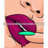 Sexy Lips Mouth Erotic Red Lipstick Dripping Makeup Gloss Collagen Cosmetics Model Cosmetology Glamour SVG JPG PNG Vector Clipart Cricut Silhouette Cut Cutting
