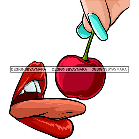 Sexy Lips Mouth Tongue Out Licking Berry Exotic Erotic Red Lipstick Makeup Gloss Collagen Cosmetics Model Cosmetology Glamour SVG JPG PNG Vector Clipart Cricut Silhouette Cut Cutting