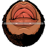 Tongue Out Man Bear Licking Sexy Lips Mouth Erotic Gloss Collagen Model Cosmetology Glamour SVG JPG PNG Vector Clipart Cricut Silhouette Cut Cutting