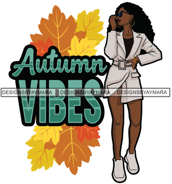 Autumn Vibes Fall Winter Quotes Fashion Outfit SVG PNG JPG Vector Clipart Silhouette Cricut Cut Cutting