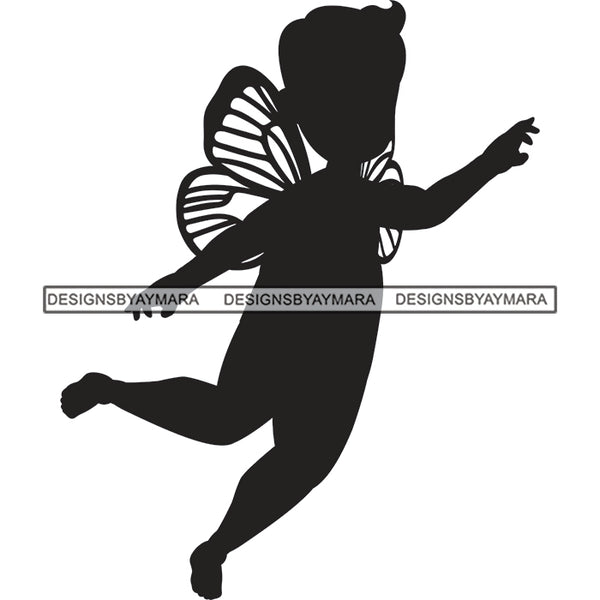 Bundle 9 Cute Baby Boy Fairy Wings Fantasy SVG PNG JPG Cut Files For Silhouette Cricut and More