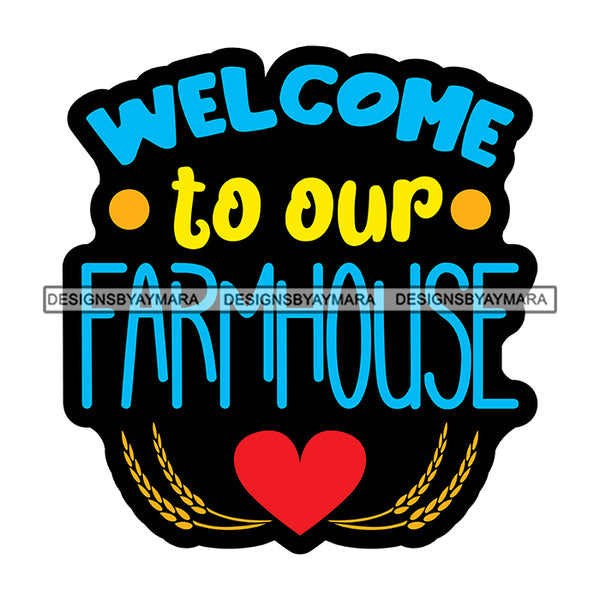 Farmer Life Farm Animals Livestock Rustic Farmhouse Lifestyle Banner Logo SVG JPG PNG Vector Clipart Cricut Silhouette Cut Cutting