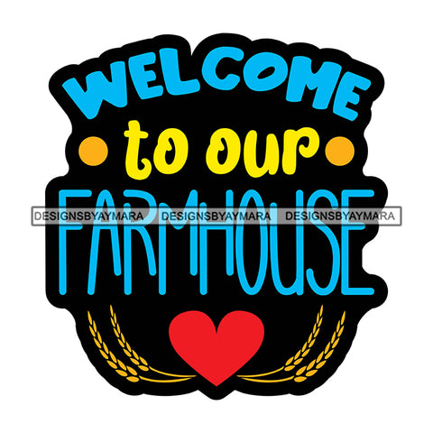 Farmer Life Farm Animals Livestock Rustic Farmhouse Lifestyle Banner Logo SVG JPG PNG Vector Clipart Cricut Silhouette Cut Cutting