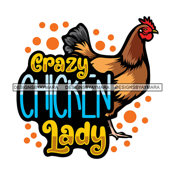 Farmers Life Farm Animals Rooster Chicken Eggs Countryside Lifestyle Banner Logo SVG JPG PNG Vector Clipart Cricut Silhouette Cut Cutting