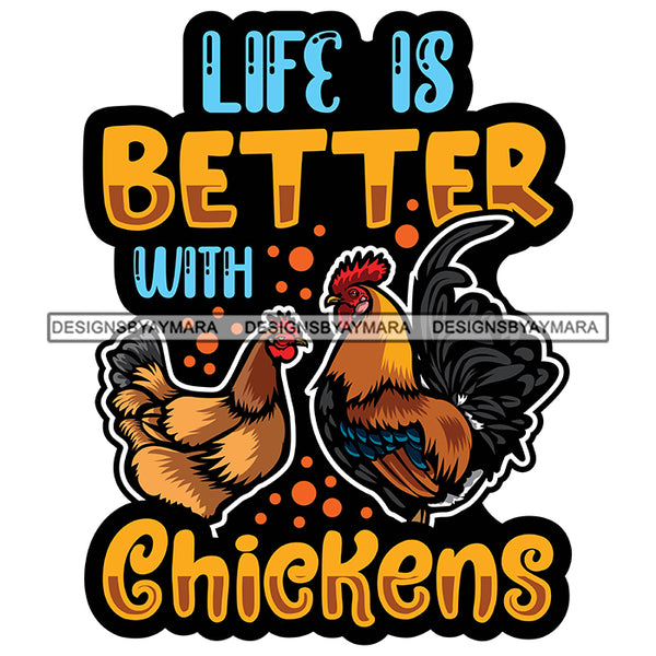 Farmers Life Quote Farm Animals Poultry Livestock Farmhouse Lifestyle Banner Logo SVG JPG PNG Vector Clipart Cricut Silhouette Cut Cutting