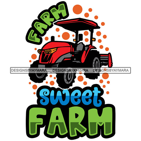 Farmer Fresh Farm Animals Tractor Machine Countryside Lifestyle Banner Logo SVG JPG PNG Vector Clipart Cricut Silhouette Cut Cutting