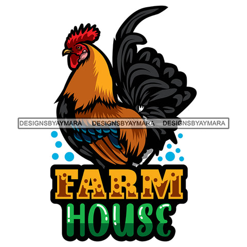 Farmer Fresh Farm Animals Livestock Produce Countryside Lifestyle Banner Logo SVG JPG PNG Vector Clipart Cricut Silhouette Cut Cutting