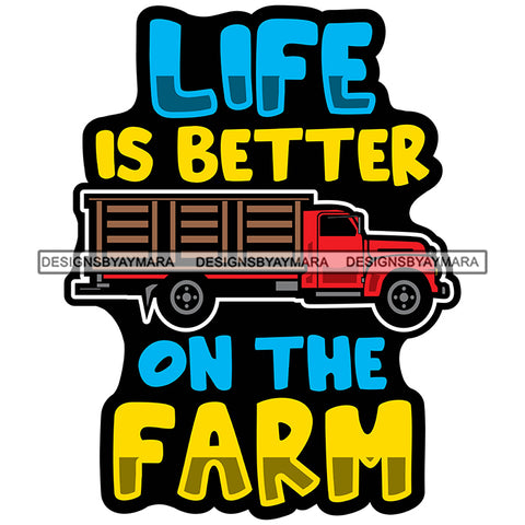 Farmer Life Quote Farm Animals Poultry Livestock Countryside Lifestyle Banner Logo SVG JPG PNG Vector Clipart Cricut Silhouette Cut Cutting
