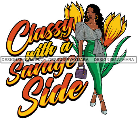 Classy With A Sassy Side  SVG JPG PNG Vector Clipart Cricut Silhouette Cut Cutting1