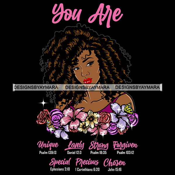 Black Queen Woman Religious Quotes Bible Verses Believer Logo Banner SVG JPG PNG Vector Clipart Cricut Silhouette Cut Cutting