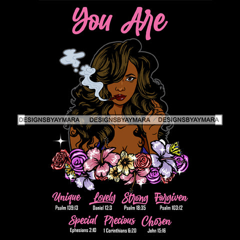 Black Queen Woman Religious Quotes Bible Verses Jesus Christ Logo Banner SVG JPG PNG Vector Clipart Cricut Silhouette Cut Cutting