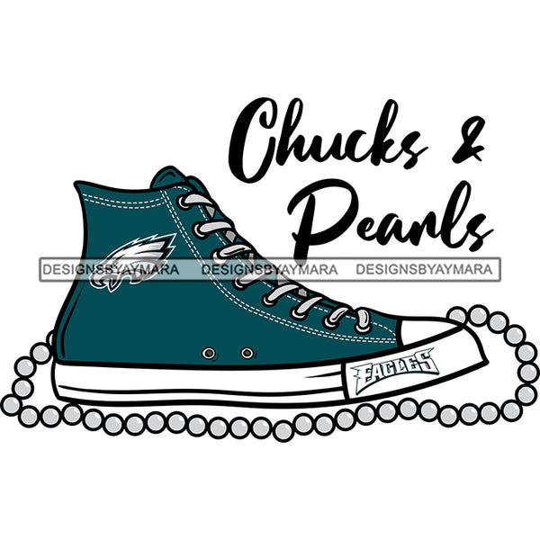 American Football Team Philadelphia Chucks And Pearls Sports Touchdown Professional Uniform SVG PNG JPG Cutting Files For Silhouette Cricut and More!